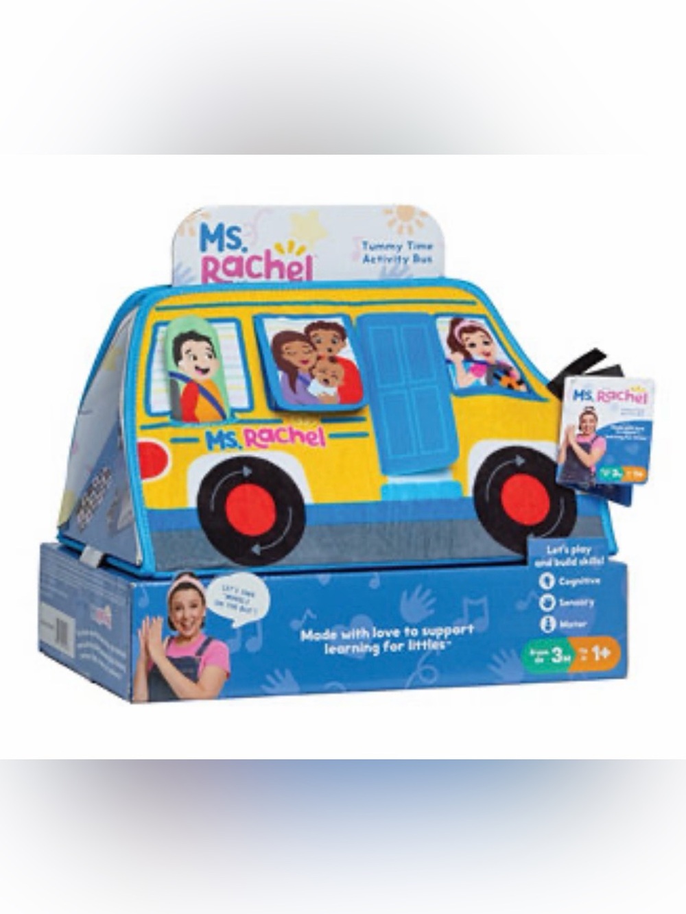 Ms. Rachel Official Tummy Time Activity Bus Brand New